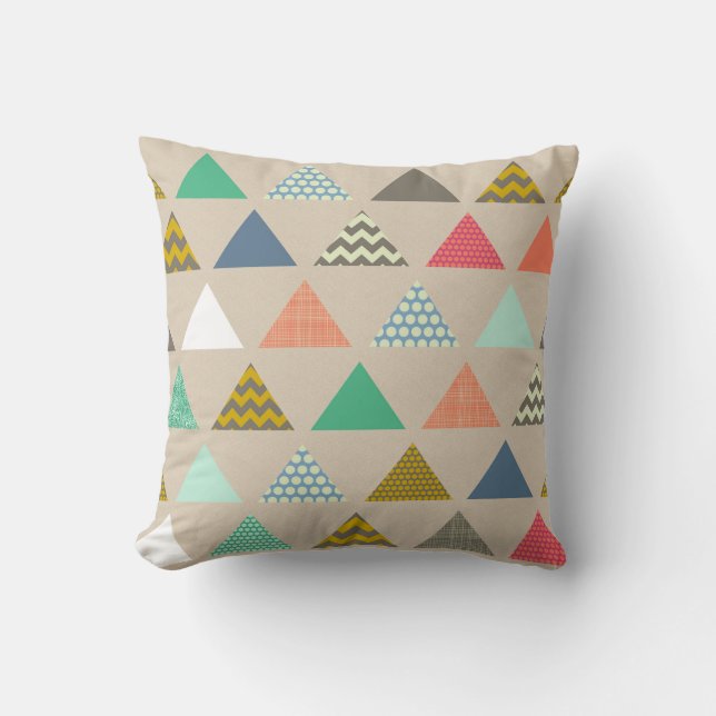 geo triangles cushion (Front)