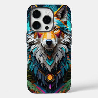 Geo Wolf iPhone 16 Pro Case