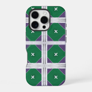 Geo X Purple and green iphone case