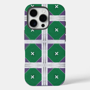 Geo X Purple and green iphone case