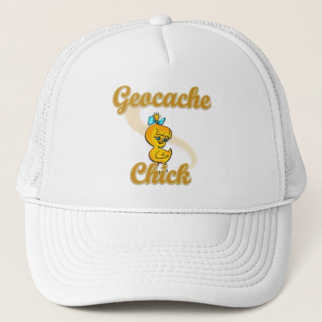 Geocache Chick Trucker Hat (Front)