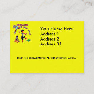 Geocache Come Out And Play Business Card