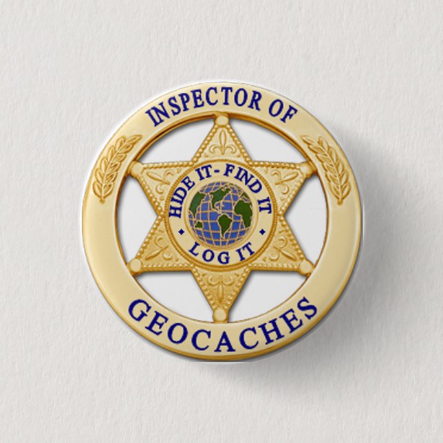 Geocache Inspector -Hide, Find,Log Badge (Front)