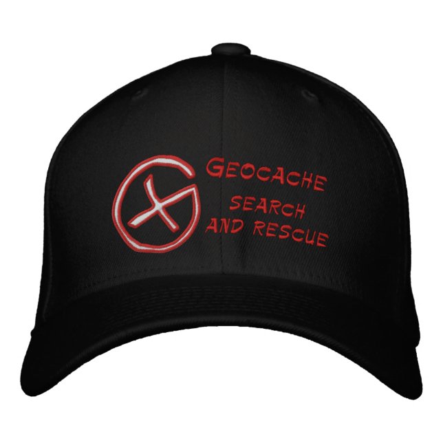 Geocache Search and rescue Embroidered Hat (Front)