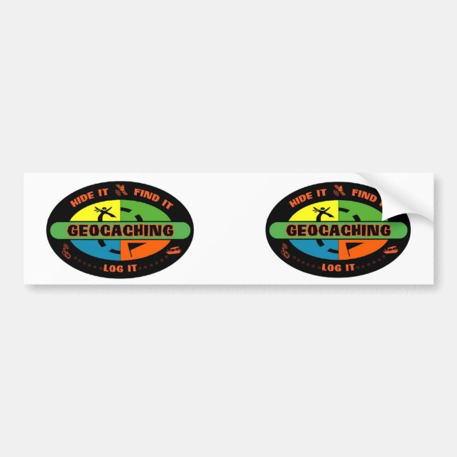 Geocache survivor bumper sticker (Front)