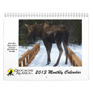 GeocacheAlaska 2013 Monthly Calendar