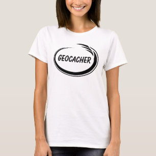 Geocacher Black Splash T-Shirt