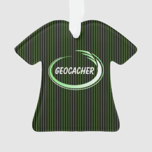 Geocacher Green Splash Ornament