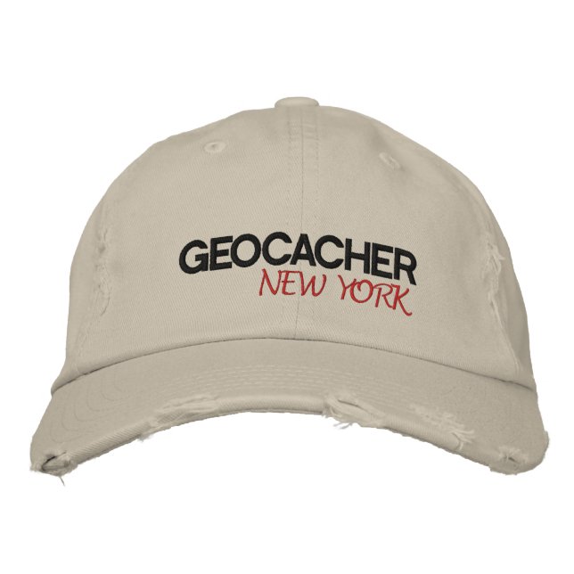 Geocacher New York Embroidered Hat (Front)