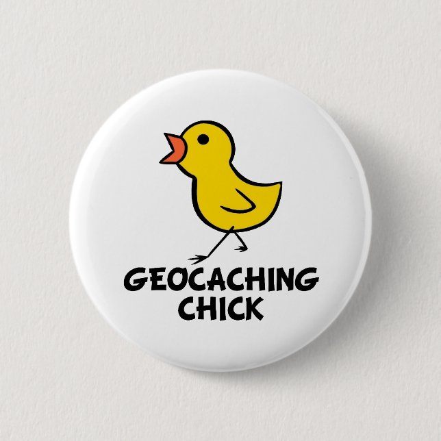 Geocaching Chick Button (Front)