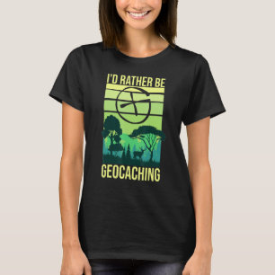 Geocaching Container Treasure Chest GPS Map Geocac T-Shirt