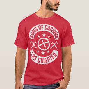 Geocaching Geocacher Sons Of Caching Gift Present T-Shirt