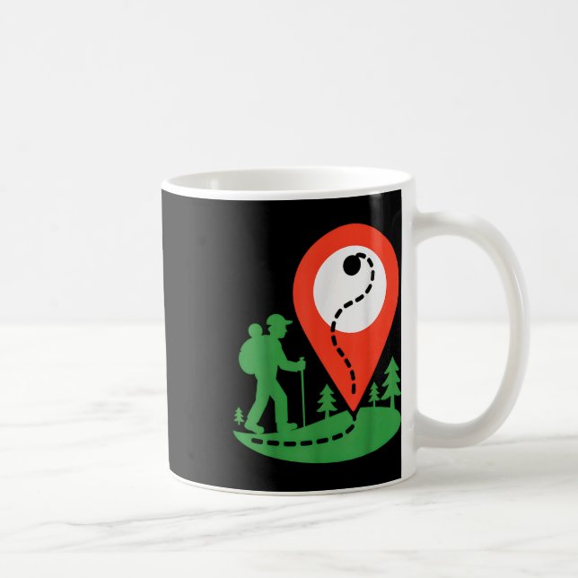 Geocaching Hiking  Coffee Mug (Right)