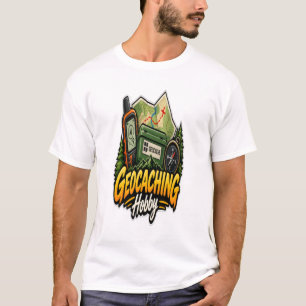 Geocaching Hobby Adventure Sticker, GPS Treasure T-Shirt