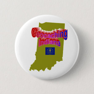 Geocaching Indiana Button
