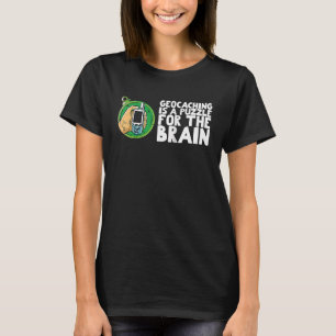 Geocaching is a puzzle for the brain Raglan T-Shirt