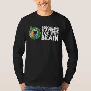 Geocaching is a puzzle for the brain Raglan T-Shirt
