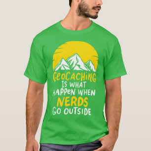 Geocaching Logs Container GPS Outr Geocaching T-Shirt
