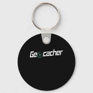 Geocaching mit GPS Empfänger und Koordinaten Key Ring