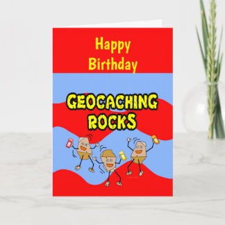 Geocaching Rocks Card