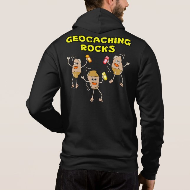 Geocaching Rocks Hoodie (Back)