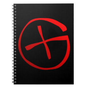 Geocaching Symbol Spiral Notebook