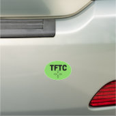 Geocaching TFTC oval car magnet! Car Magnet (In Situ)
