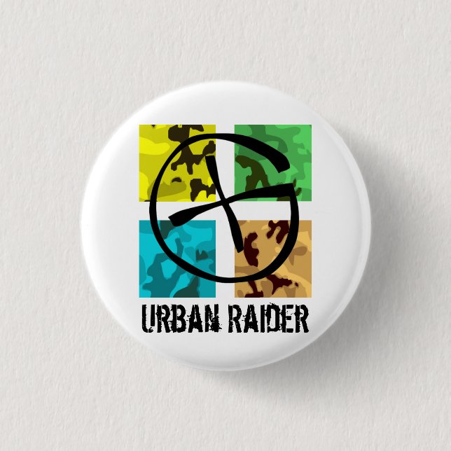 Geocaching Urban Raider pin (Front)
