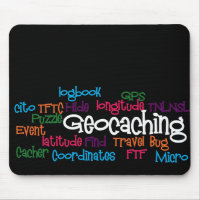 Geocaching Word Collage