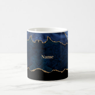 Geode Blue Gilded Coffee Mug