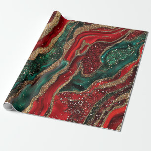 Geode Christmas Wrapping Paper