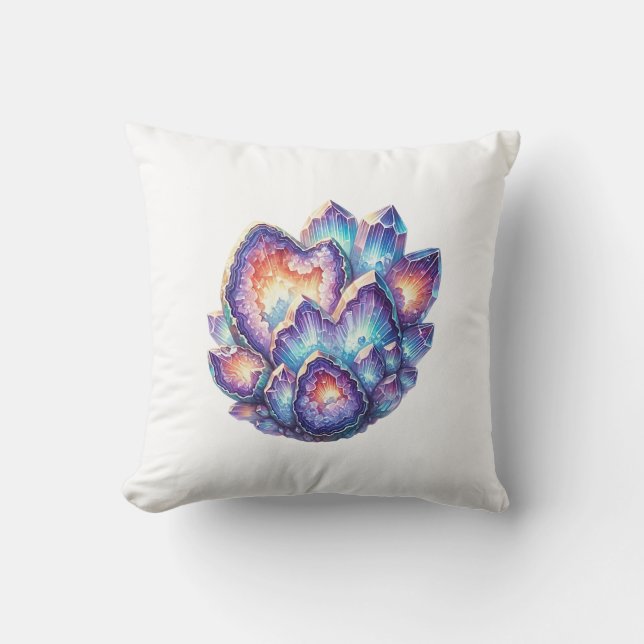 Geode Crystal Cluster Cushion (Front)