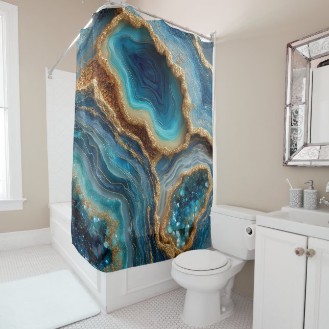 Geode Shower Curtain (In Situ)
