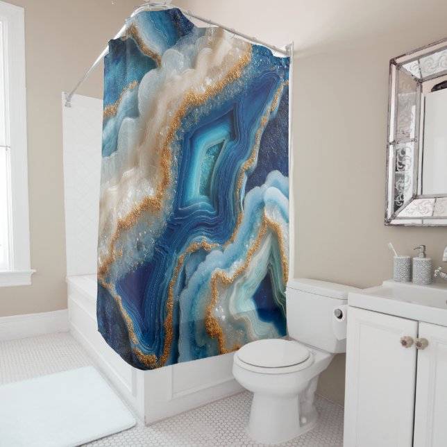 Geode Shower Curtain (In Situ)