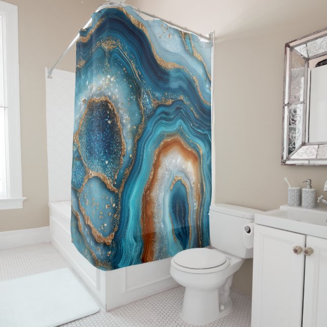 Geode Shower Curtain (In Situ)