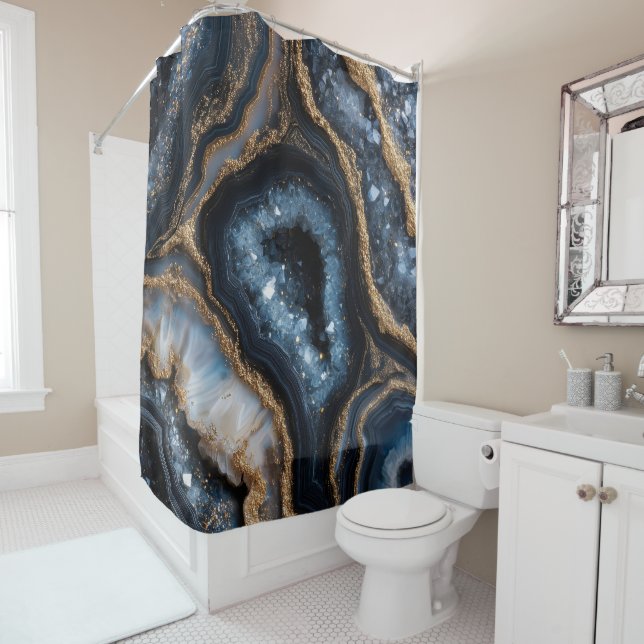 Geode Shower Curtain (In Situ)