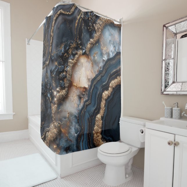 Geode Shower Curtain (In Situ)