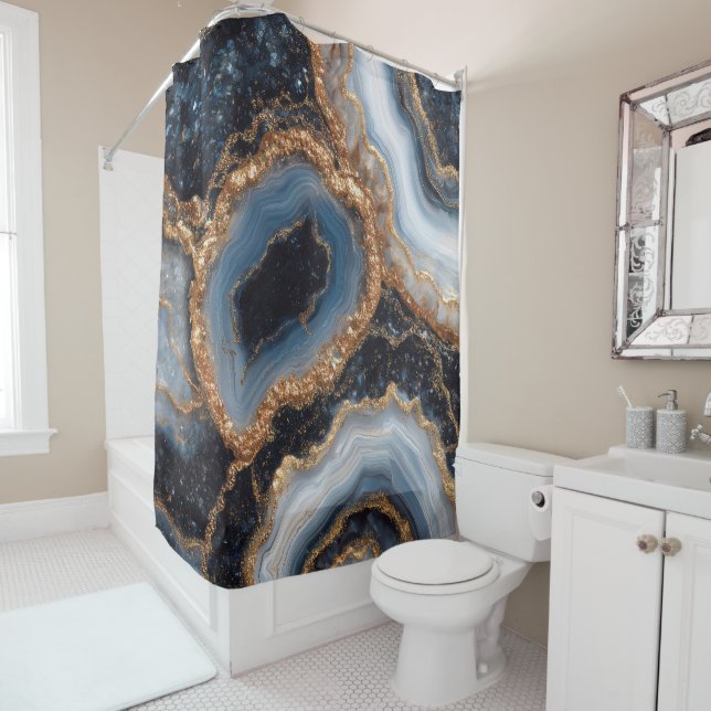 Geode Shower Curtain (In Situ)