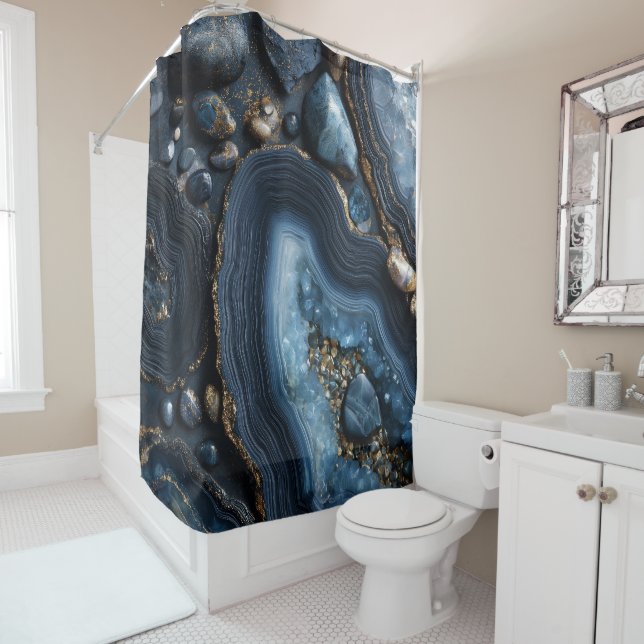 Geode Shower Curtain (In Situ)