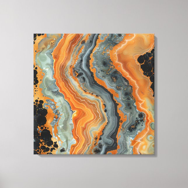Geode Wrapped Canvas Art (Front)