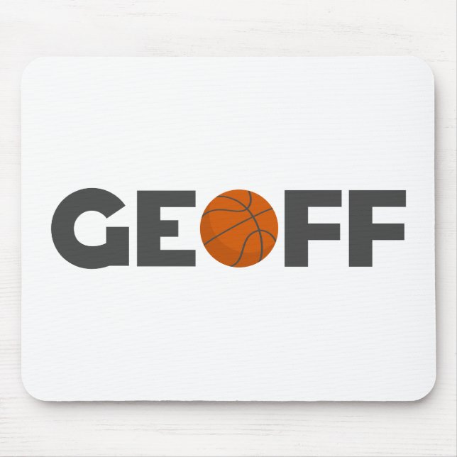 Geoff Basketball Mouse Pad (Front)