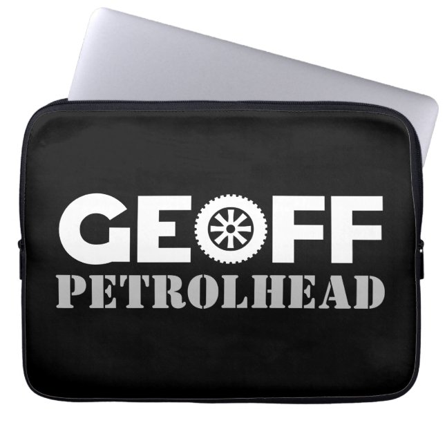Geoff Petrol Head Laptop Sleeve (Front)