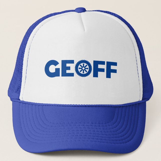 Geoff Petrol Head Trucker Hat (Front)