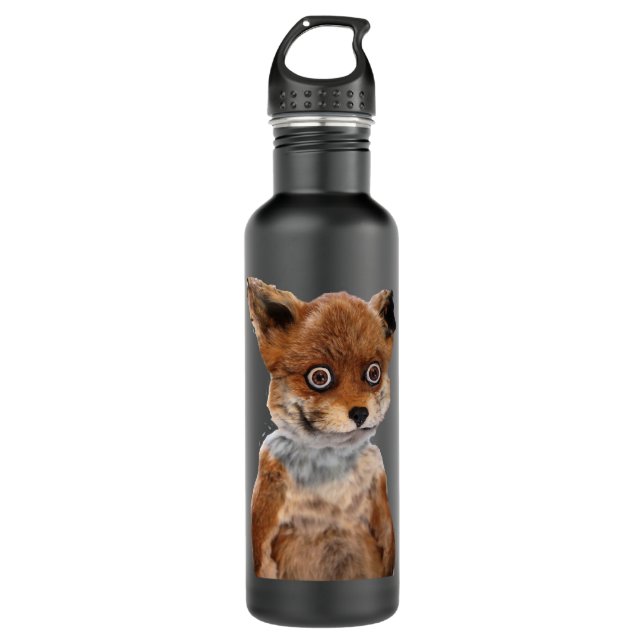 GEOFF STONED FOX TAXIDERMY MEME ADELE MORSE| Perfe 710 Ml Water Bottle (Front)