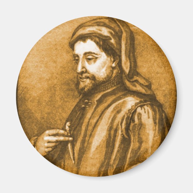 Geoffrey Chaucer Magnet (Front)