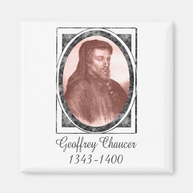 Geoffrey Chaucer Magnet (Front)