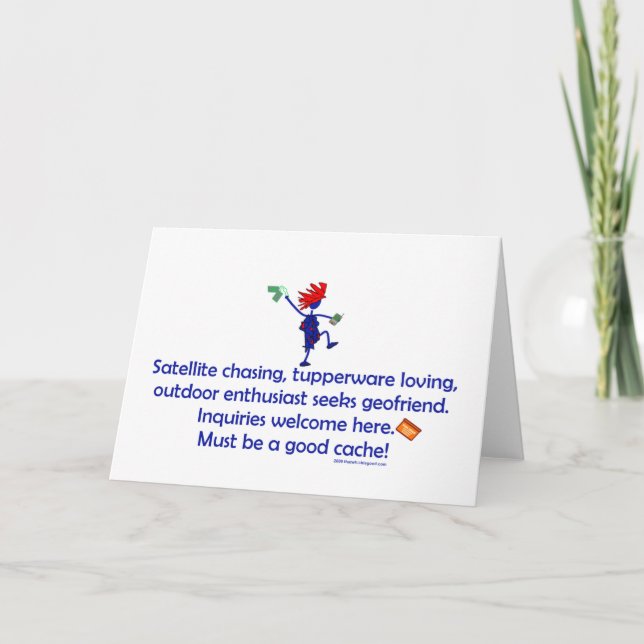 GeoFriend Wanted Card (Front)