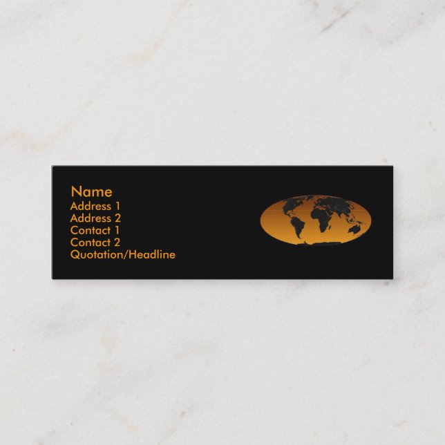 Geographic Profile Card (Front)