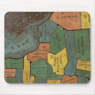 Geographical Analysis of the State of New York Mouse Pad