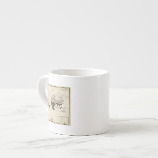 Geographical Distribution of Vegetation Espresso Cup (Front Left)